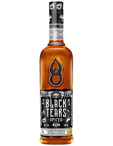 Ron Black Tears Dry Spiced 70 cl.