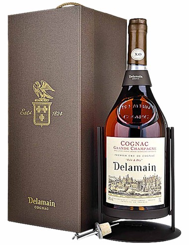 Cognac Delamain Pale & Dry XO avec berceau verseur 300 cl.