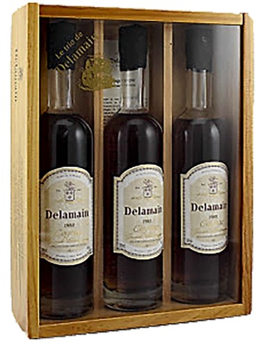 Cognac Delamain Trio 3 x 20cl Millésime 1960/1963/1968 60 cl.