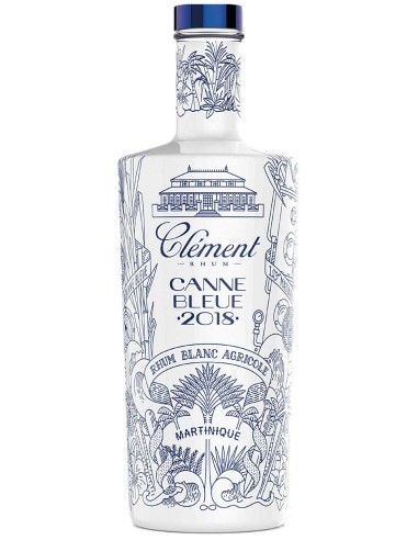 Rhum Clément Martinique Canne Bleue 2018 (blanc) 70 cl.