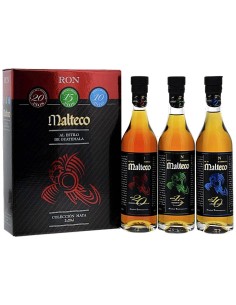 Ron Malteco Panamá Boite Cadeau 10/15/20 ans (3x20cl) 60 cl.