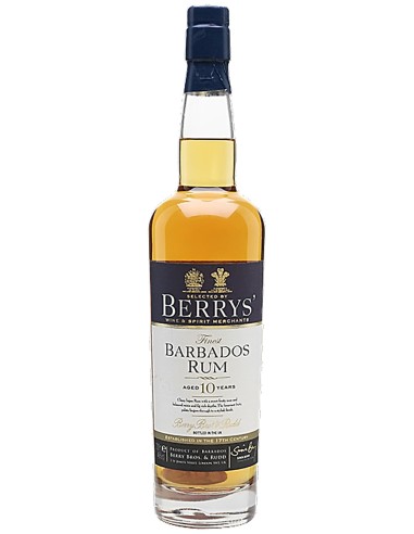 Rum Berrys’ Own Selection Barbados âgé 10 ans 70 cl.