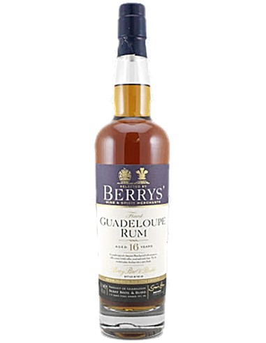 Rhum Berrys’ Own Selection Guadeloupe 16 ans 70 cl.