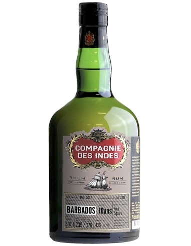 Rum Compagnie des Indes Barbados Foursquare 10 ans - (Dec. 07 - Jul. 18) - Cask BFD14 70 cl.