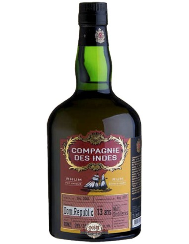 Ron Compagnie des Indes Dominican Republic Various 13 ans - (Dez. 03 - Aug. 17) - Cask RDM2 70 cl.