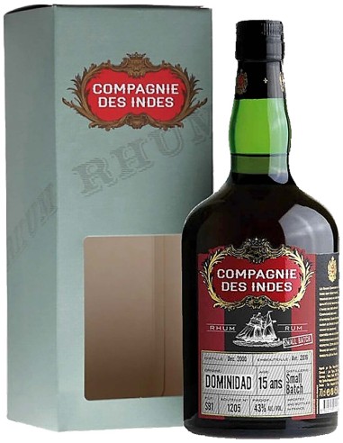 Rum Compagnie des Indes Dominidad Small Batch No. 3 15 ans - (Dec. 00 - Mars 17) - Cask SB3 70 cl.