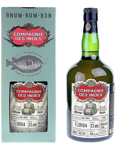 Rum Compagnie des Indes Florida Secrete Moscatel Cask Finish 13 ans - (Dec. 04 - Mrz. 18) - Cask FMSC1 70 cl.
