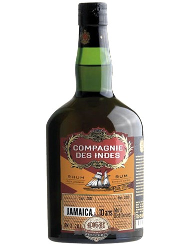 Rum Compagnie des Indes Jamaica Multi Distilleries Cask Strength 10 ans - (Sep. 08 - Nov. 18) - Cask JBM14 70 cl.