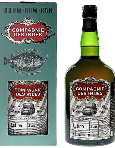 Rum Compagnie des Indes Latino 5 ans - Blend from Guatemala, Trinidad, Barbados, Guyana 70 cl.