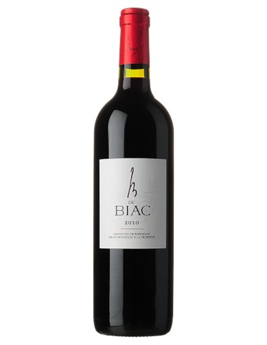 B de Biac AC Cadillac Côtes de Bordeaux  2014 75 cl.