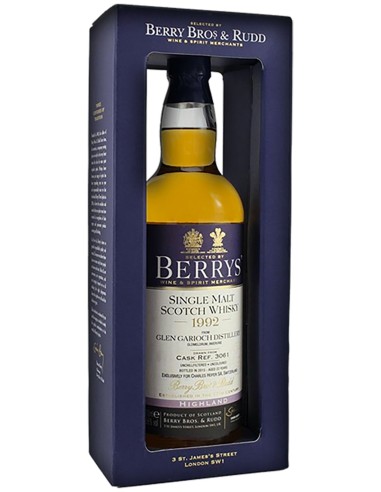 Blended Scotch Whisky Berrys’ Own Selection Glen Garioch 1992 - bottled 2015 Cask No.3061 70 cl.