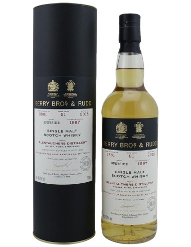 Blended Scotch Whisky Berrys’ Own Selection Glentauchers 1997 - bottled 2018 Cask No.3881 70 cl.