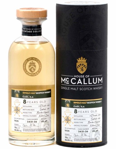 Blended Scotch Whisky House of McCallum Caol Ila 8 ans Bourbon Hogshead 70 cl.