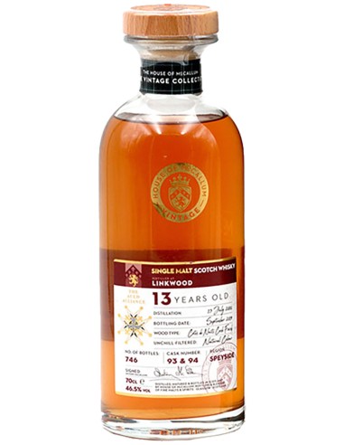 Blended Scotch Whisky House of McCallum Linkwood 13 ans Côte de Nuits Cask Finish 70 cl.