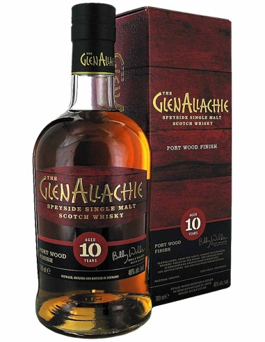 Single Malt Scotch Whisky The GlenAllachie 10 ans Limited Edition Port Wood Cask Finish 70 cl.