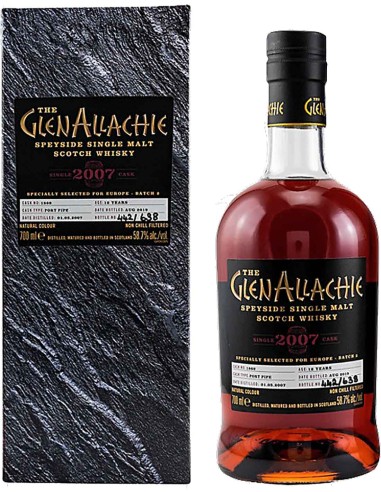 Single Malt Scotch Whisky The GlenAllachie 2007 Cask 1860 Port Cask 70 cl.