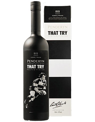Welsh Single Malt Whisky Penderyn Icons of Wales 4 "That Try" 70 cl.