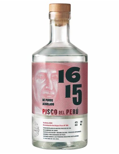 Pisco 1615 Puro Acholado 70 cl.