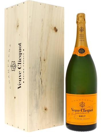 Champagne Veuve Clicquot Brut Carte Jaune en Coffret 300 cl.