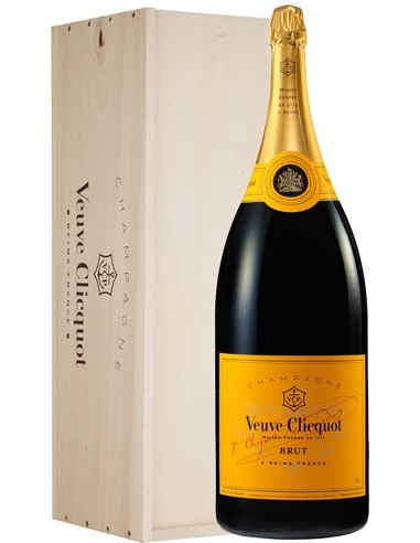 Champagne Veuve Clicquot Brut Carte Jaune en Coffret 600 cl.