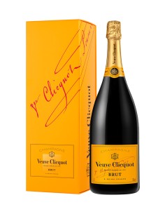Champagne Veuve Clicquot Brut Carte Jaune en Coffret 150 cl.