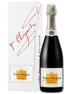 Champagne Veuve Clicquot Demi-Sec en Coffret 75 cl.