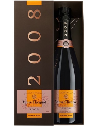 Champagne Veuve Clicquot Vintage Rosé 2008 en Coffret 75 cl.