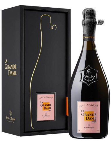 Champagne Veuve Clicquot Grande Dame Rosé 2008 en Coffret 75 cl.