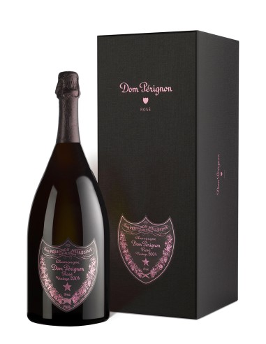 Champagne Dom Perignon Rosé 2004 en Coffret 300 cl.