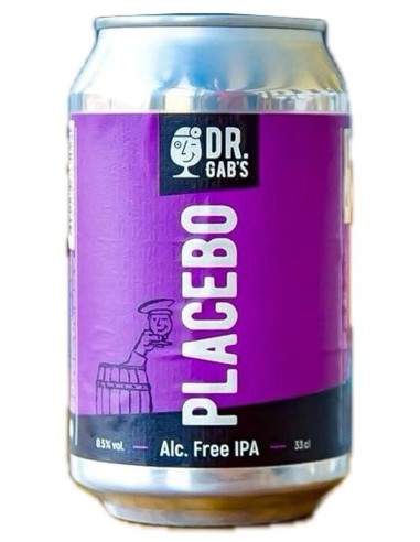 Bière Dr. Gab's Placebo S. Alc Canettes 24x33 cl.
