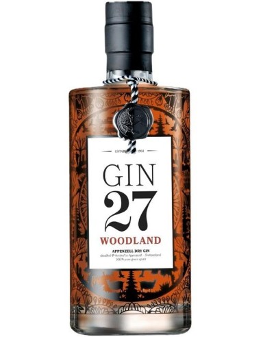 Gin 27 Woodland Appenzeller Dry 70 cl.