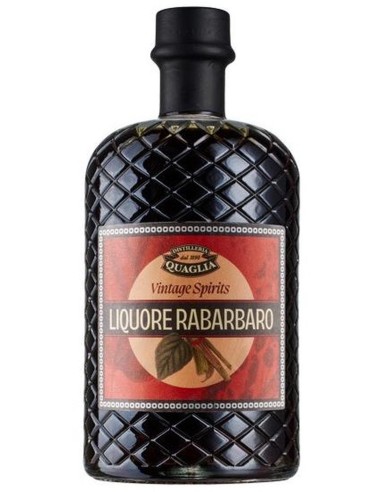 Liqueur Quaglia Rabarbaro (rhubarbe fumée) 70 cl.