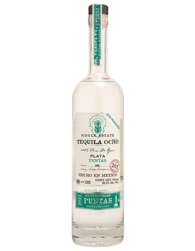 Tequila Ocho Blanco Puntas Overproof 50 cl.