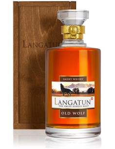 Single Malt Whisky Langatun Old Wolf Smoky 50 cl.