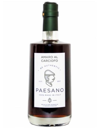 Liqueur Paesano Amaro Al Artichoke BIO 50 cl.