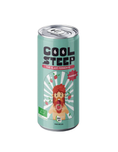 Coolsteep Framboise Thé Glacé Fermenté BIO Can 25 cl.