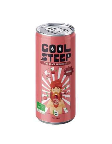 Coolsteep Grenade Thé Glacé Fermenté BIO Can 25 cl.